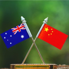 ChAFTA_China Australia Free Trade Agreement_Change of Authorities_China flag and Australia flag